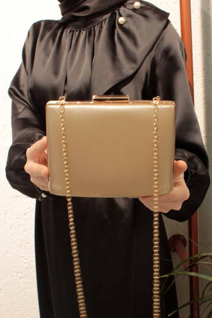 Women's Stylish and Useful Evening Dress Bag Women's Powder Fabric Evening Dress Clutch Portfolio Bag