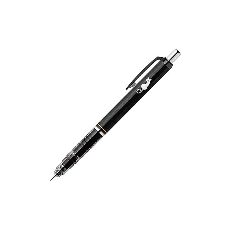 Механический карандаш Zebra DelGuard 0.5 мм, дизайн "Кошка", черный P-MA85-CAT-BK