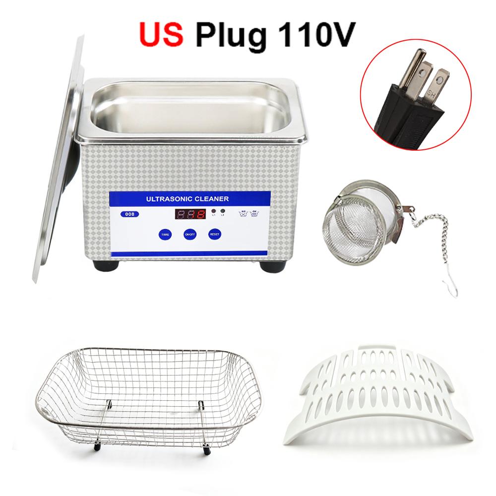 Ultrasonic Cleaner Ultrasound Jewelry Glasses Cleaning Machine 40kHZ High Frequency Ultrasonic Washing Bath for Glasses Jewelry