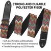 Ремень для гитары Chevron, гитарный ремень для бас-гитары с ремешком Block Headstock Strap Tie, широкий, регулируемая длина от до [Amumu] акустическая, электрическая и -