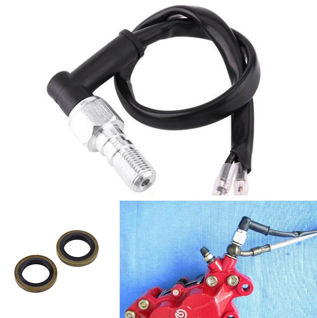 New 1x Motorcycle Steel Hydraulic Brake Pressure Light Switch Bolt 10mm X 1.25 Pitch