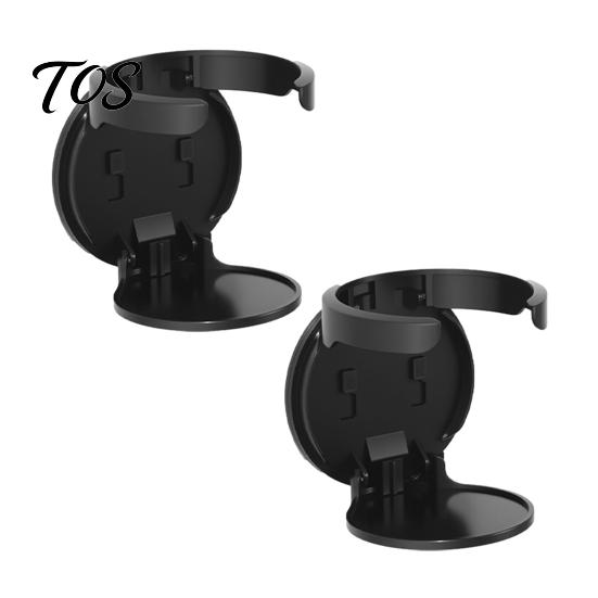 Wall Mounted Beverage Rack 2PCS Foldable Cup Holder, Space Saving Adhesive Drink Compact Travel Stand Stable for Coffee Mugs Water Bottles And