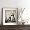 Винтажная картина на холсте, лодка, ретро-художественные постеры и принты, украшения для дома, комнаты, картины для гостиной, без рамки