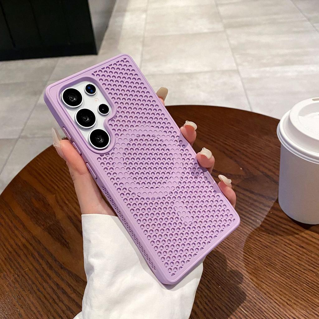 Охлаждающая сетка в виде пчелиных сот, подходит для Samsung S25 Ultra, чувствительный к коже магнитный чехол для телефона S24 Ultra, противоударный защитный чехол