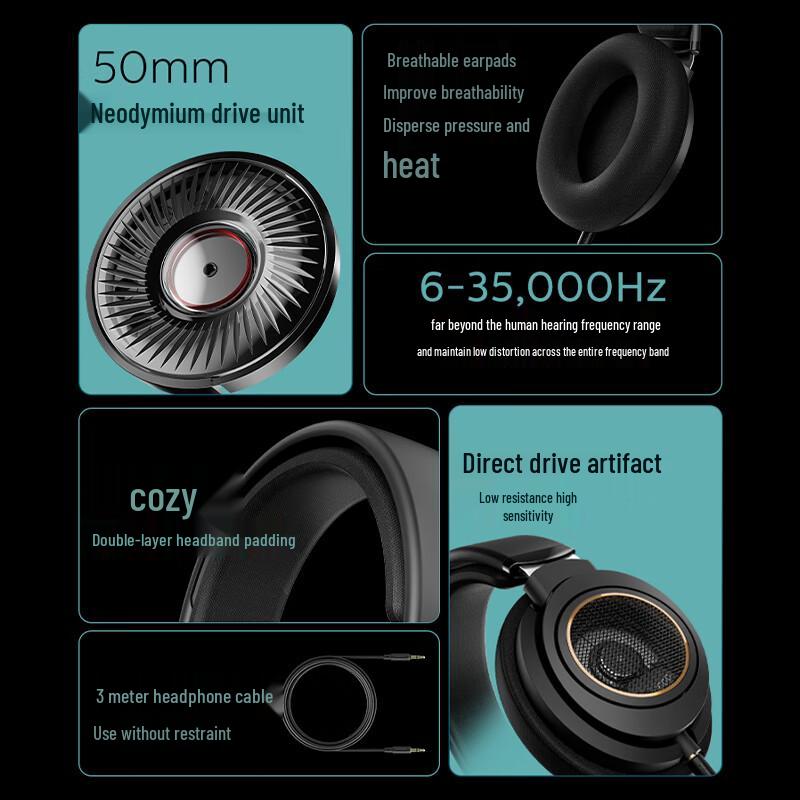 Philips Проводные полноразмерные Hi-Fi наушники