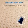 rear seat linen cover car protector breathable anti slip storage pocket beige universal