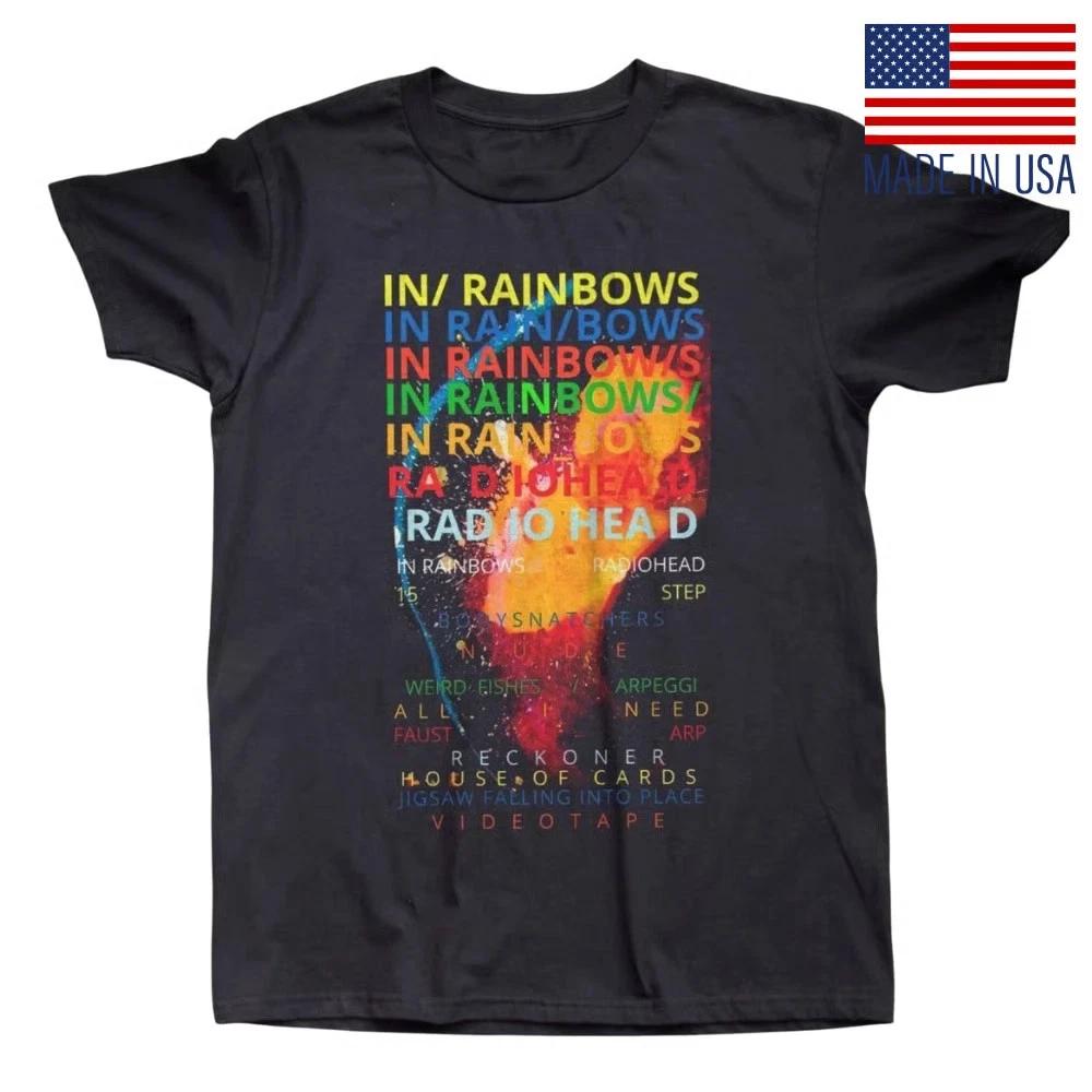 Radiohead In Rainbows Album Black Unisex T-shirt Reprint