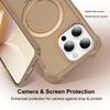 For iPhone 15 Pro Max Case Compatible with MagSafe Kickstand TPU+PC Shockproof Phone Back Cover