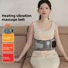 Electric Heating Massage Belt USB Rechargeable Adjustable Temperature Portable Waist Pain Relief Vibration Massager