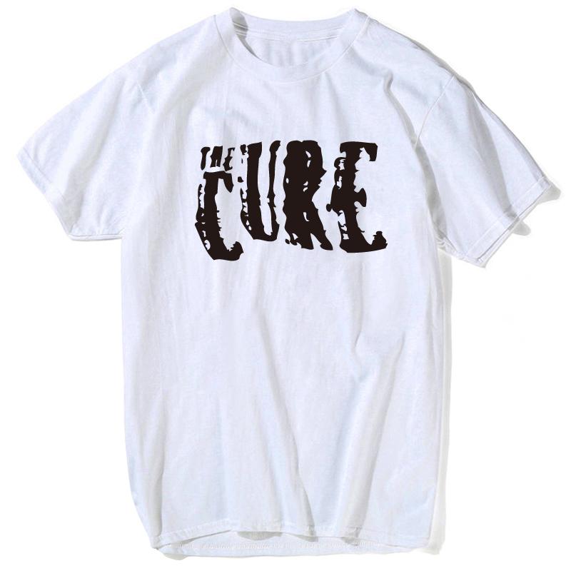 Men Tops The Cure T Shirts Men Casual Men Robert Smith T Shirts Short Sleeve