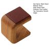 Wooden Watch Stand with Faux Leather Top Layer Nordic Style Decorative Ornament