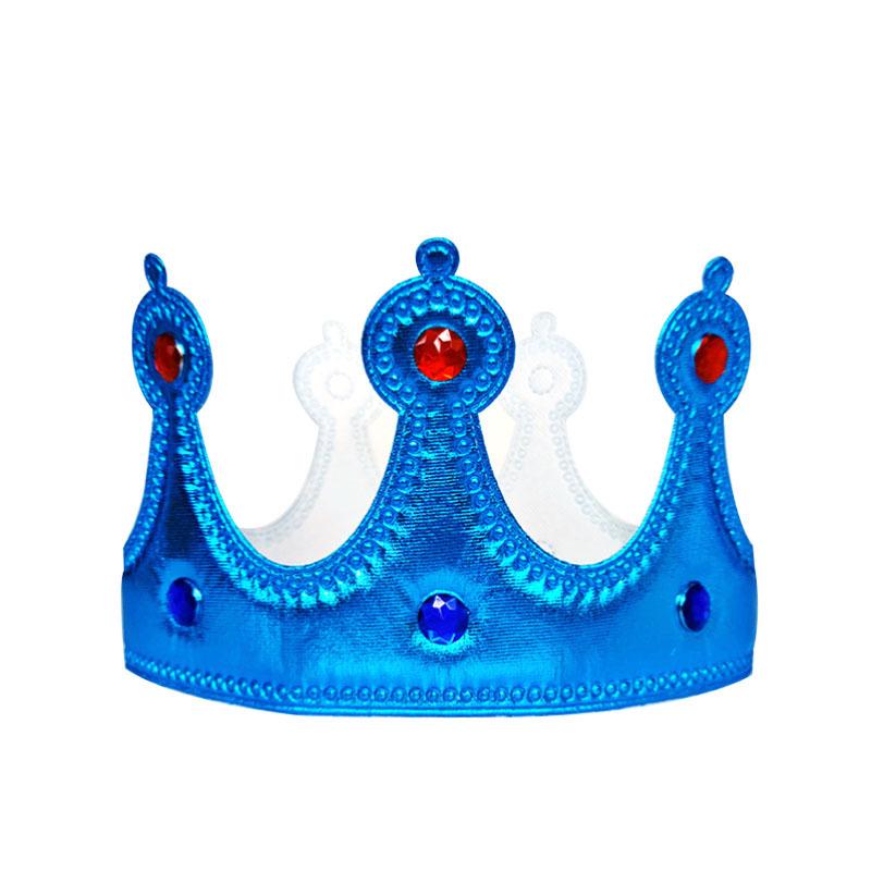 Golden Prince Crown Birthday Cake Decoration & Headwear for Kids