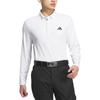 Adidas Aeroready Golf Long Sleeve Polo Shirt Men Tops White IM6413