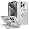 Прозрачное магнитное кольцо для чехлов с беспроводной зарядкой Magsafe для iPhone 15 14 13 12 11 15 Pro Max, противоударный чехол, аксессуары