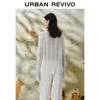 Women's Relaxed Fit Hollow-Out Textured Knit Top