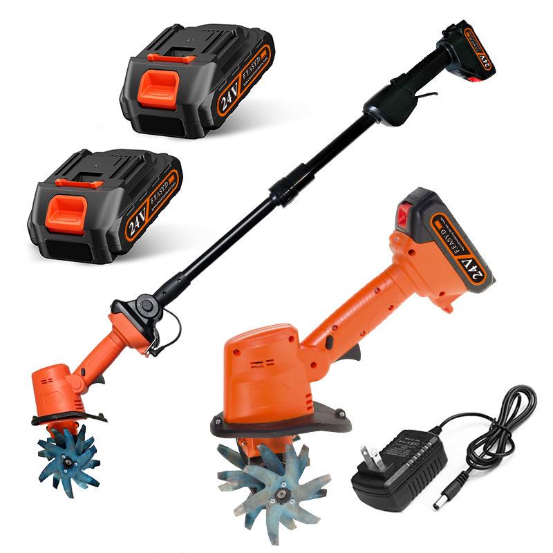 Wireless Electric Micro-Tiller: Handheld Lithium Battery Hoe for Garden Weeding & Soil Loosening