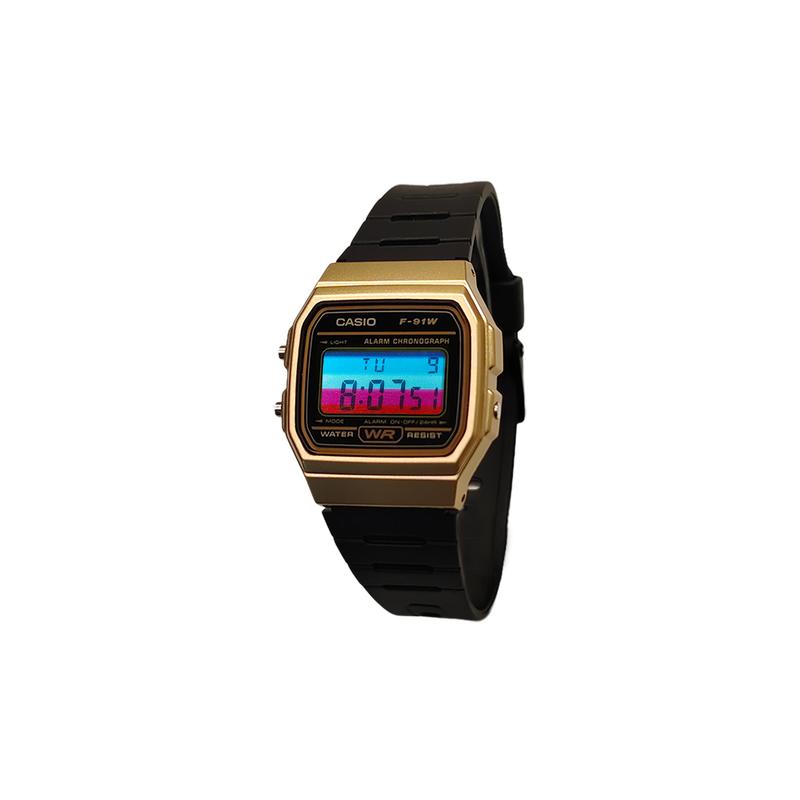Casio Кастомизированные часы модифицированная серия фиолетовое зеркало серебристый пластиковый корпус водозащита для жизни A159W-N1DF модифицированный-Серебристый кварц A159W-N1DF