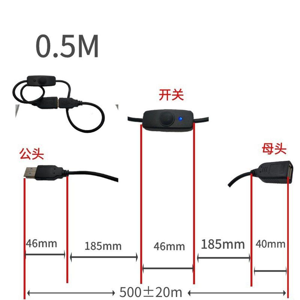 USB-кабель-адаптер USB-удлинитель USB 2.0 удлинитель Линия электропитания с выключателем ВКЛ./ВЫКЛ.