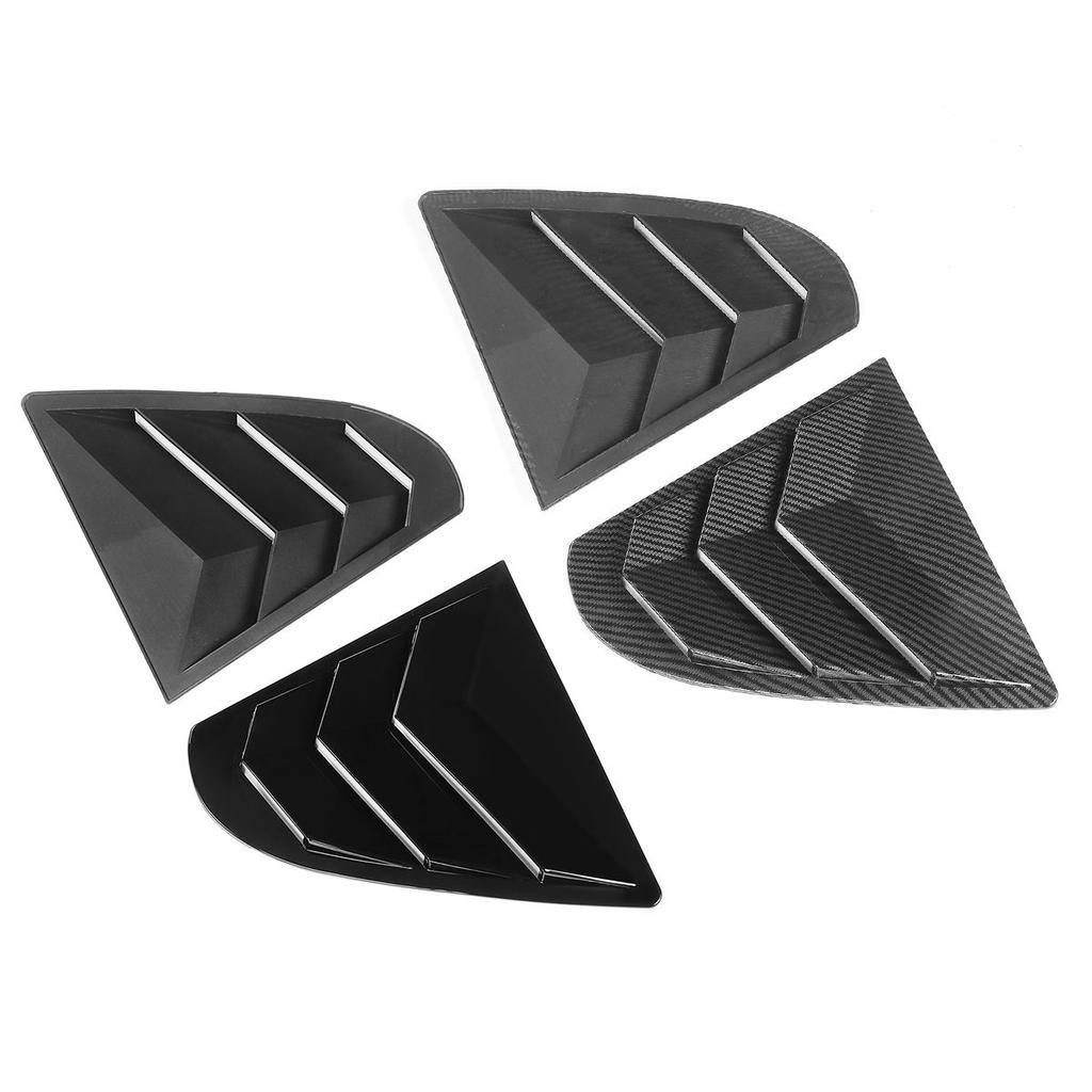 Rear Window Side Vent Shutter Louver Cover Trim For Mitsubishi Lancer EX X EVO 2008-2018 Car Accessories Auto Parts