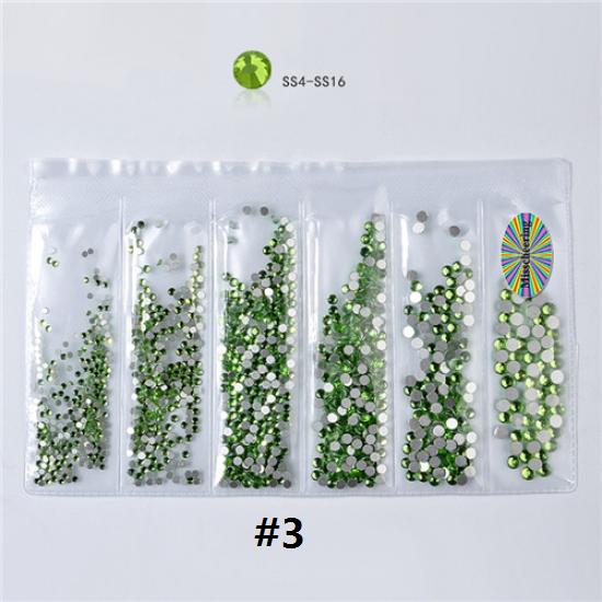 1 сумка, смешанные размеры, Стразы для ногтей, кристаллы, стекло, алмаз, драгоценный камень, украшения для дизайна ногтей, маникюрные инструменты, 20 цветов на выбор