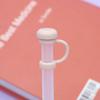 Straw Covers Cap Reusable Silicone Straw Toppers Compatible with Cup Spill Leak Stopper Splash Dust Proof Straws Cover