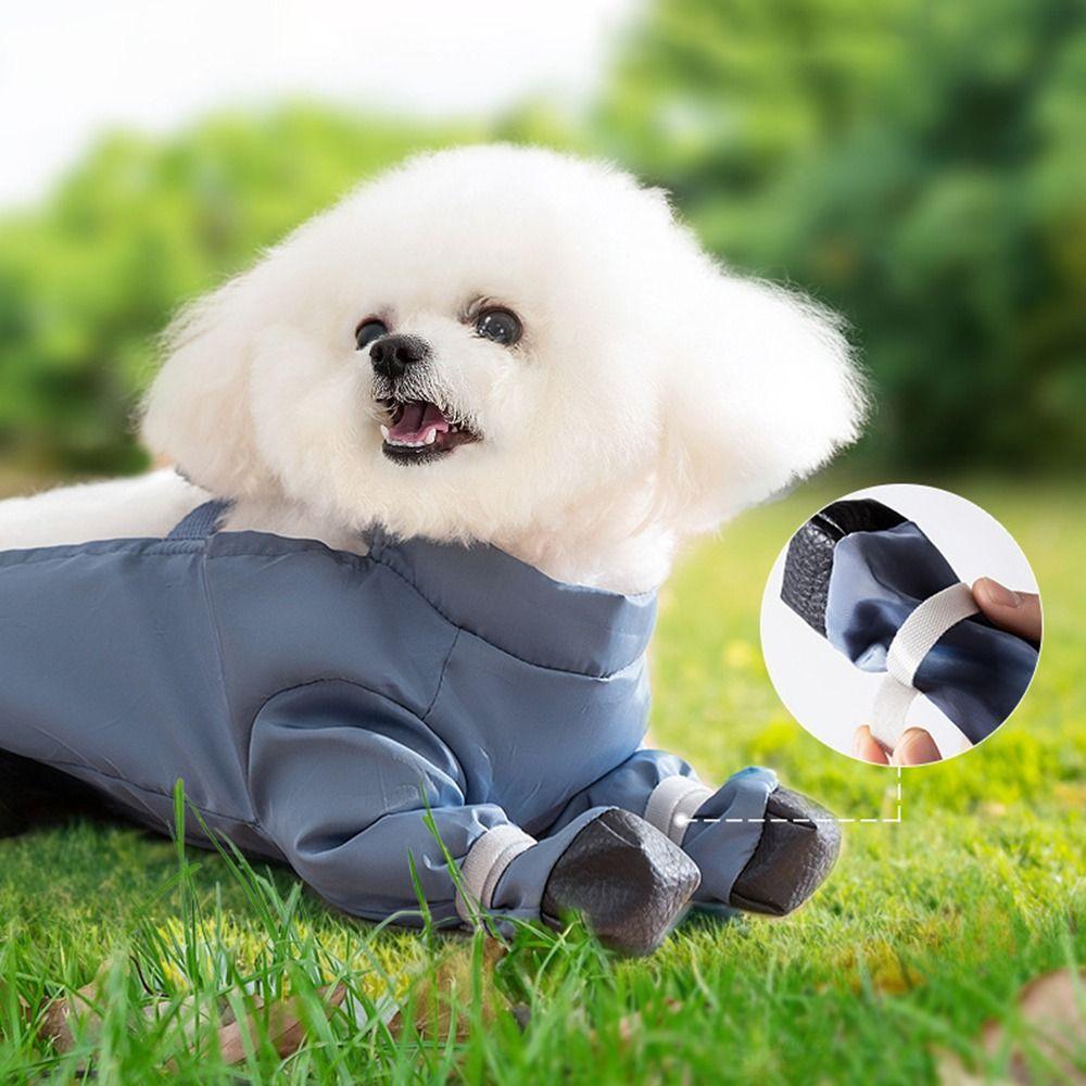 Anti-Slip Waterproof Dog Jumpsuit Breathable Belly-Covering Pet Outfit Rainy Day