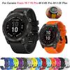 20 22 26 мм Силиконовый ремешок для часов для Garmin Fenix 7X 7 7S Pro 5 5X 5S Plus 6X 6 6S Epix Умные часы Браслет на запястье Easyfit