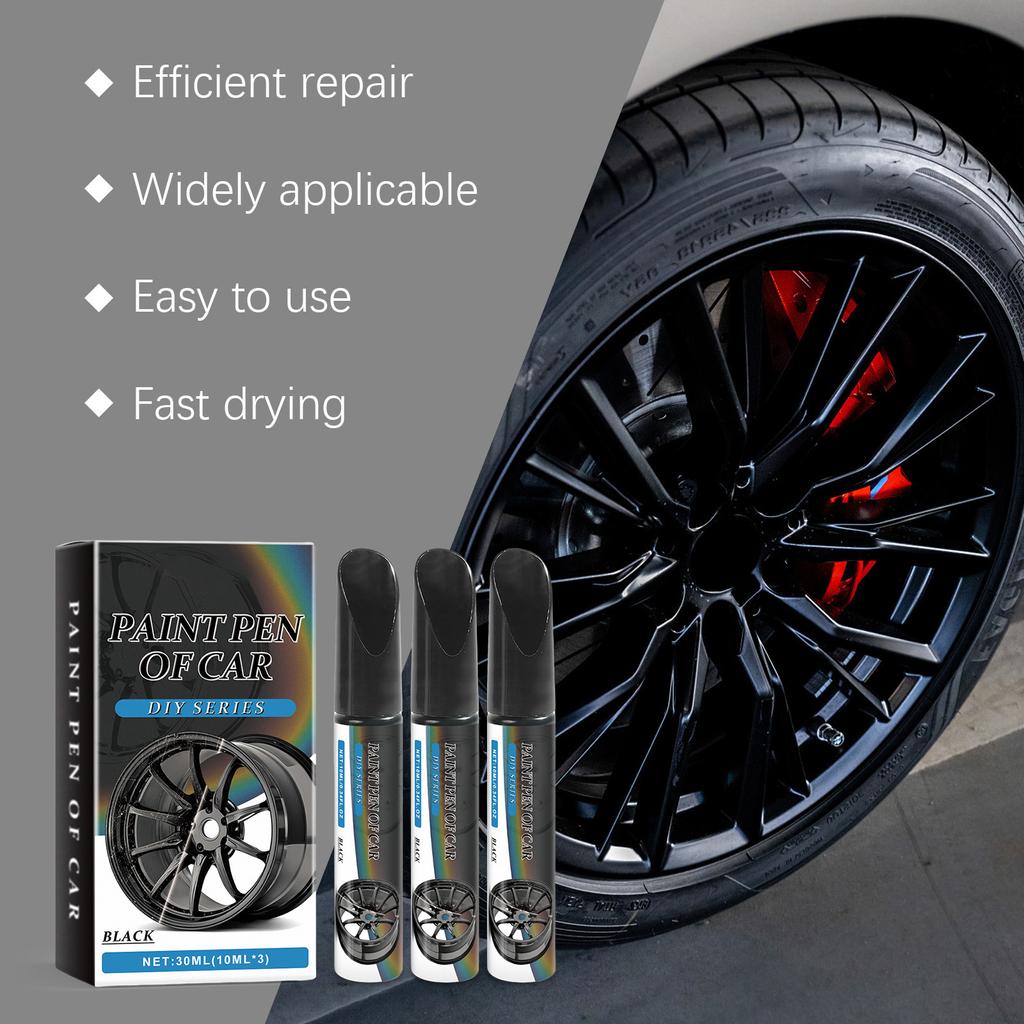 Ручка для удаления царапин на автомобильных дисках Черная ручка для подкраски дисков Ручка для ремонта царапин на автомобильных дисках Ручка для ремонта автомобильной краски