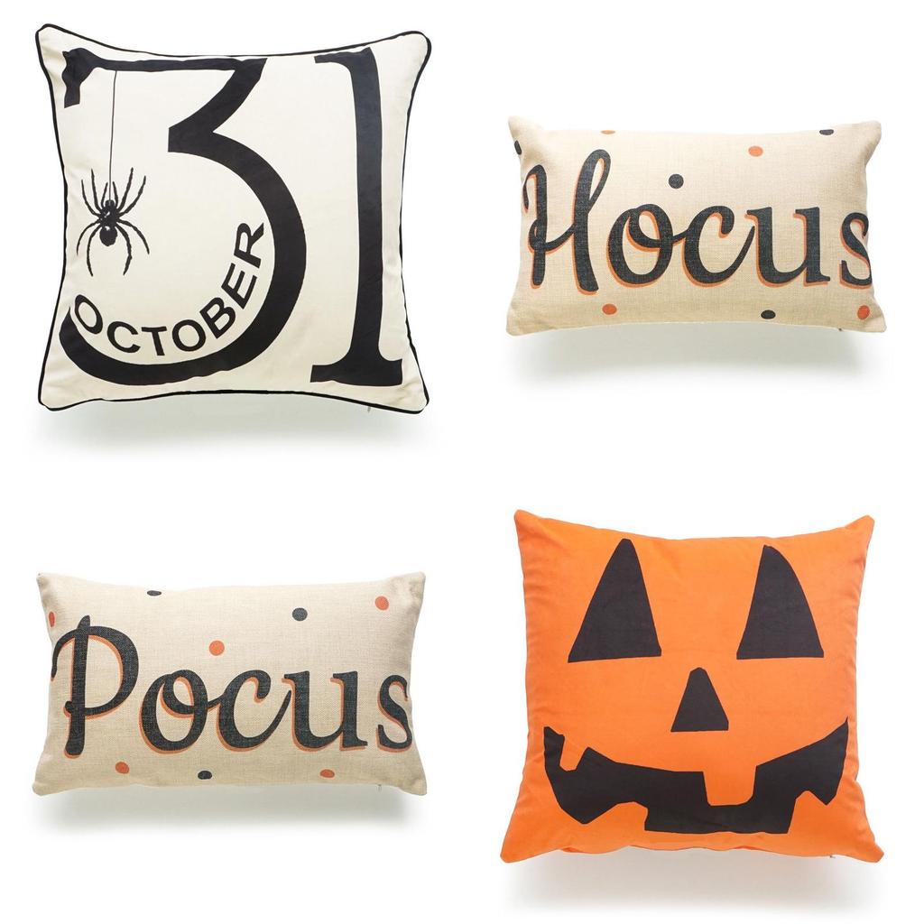 Наволочка с тыквенным дизайном для Хэллоуина, для декора дивана, 45x45см**