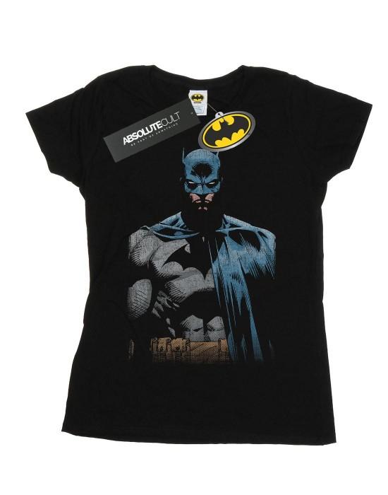 DC Comics Womens/Ladies Batman Close Up Cotton T-Shirt