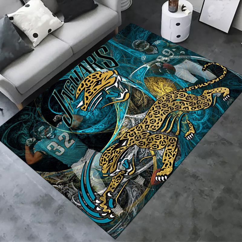 Ковер Jacksonville Jaguars для гостиной, спальни, дома, дивана, игровая нескользящая напольная подстилка для детей