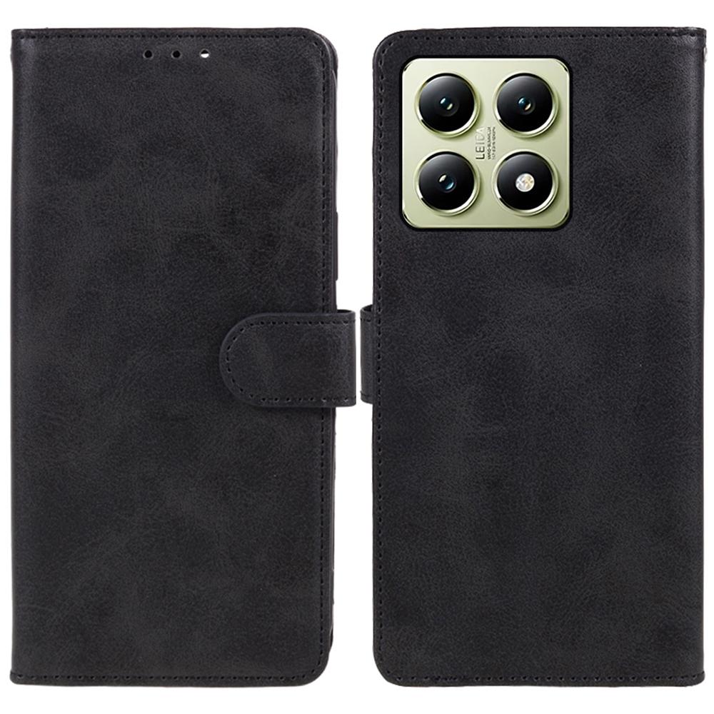 For Xiaomi 14T Pro Case PU Leather Wallet Protective Phone Cover Calf Texture