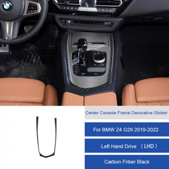 For BMW Z4 G29 - Console Gear Shift Panel Frame Carbon Fiber Sticker