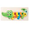 3D Colored Puzzles for Children 2 years old+, Jigsaw, Wooden Toys, Cartoon, Animal, Traffic, Intelligence, Early Education