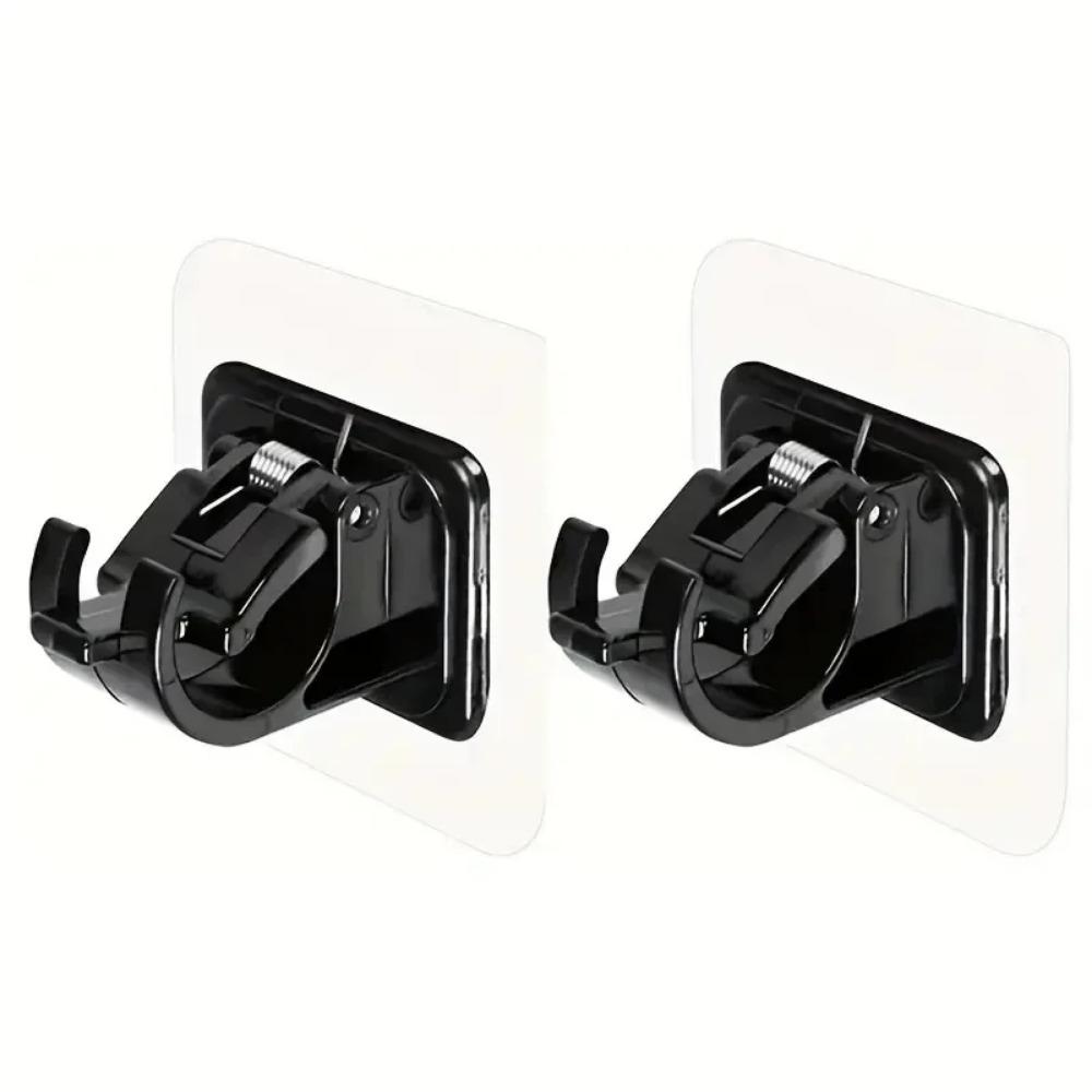 2/4/8 шт. Самоклеящийся кронштейн для карниза для штор, регулируемый держатель, зажим, крючки, без сверления, для использования дома, на кухне, в ванной комнате