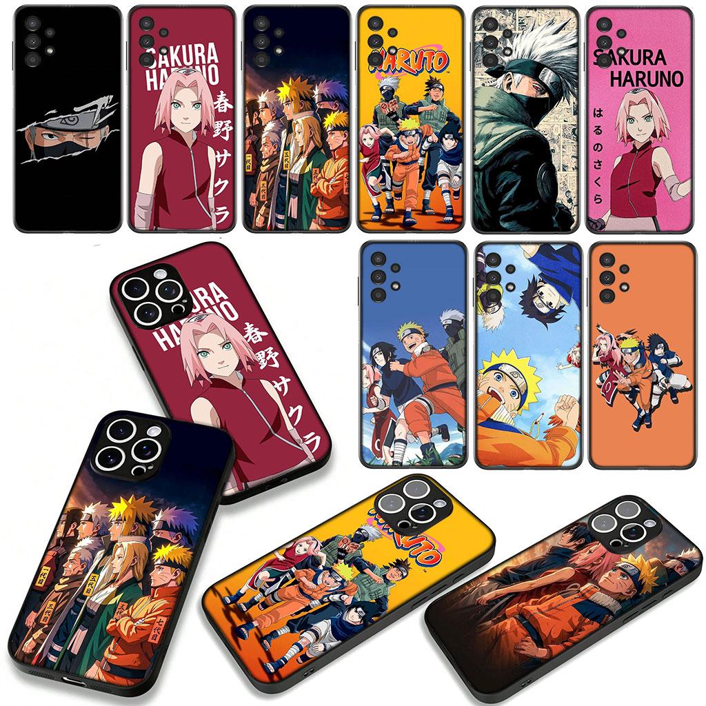 for Samsung Galaxy A25 A37 A57 A12 A14 A50 A51 A70 A71 A72 A21S A04 M15 Note 20 9 8 10 Case Haruno Sakura Sasuke Kakashi Narutos