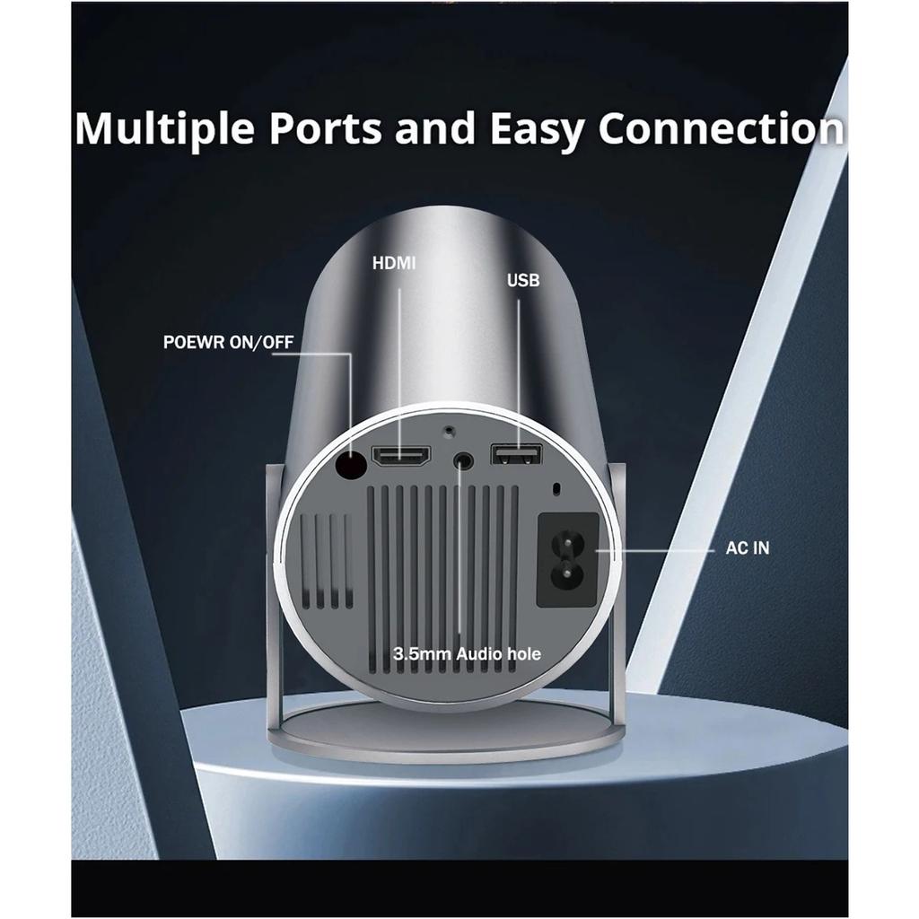 4K Projector Ultra HD Mini Projector Wi-Fi 6 Outdoor Projector