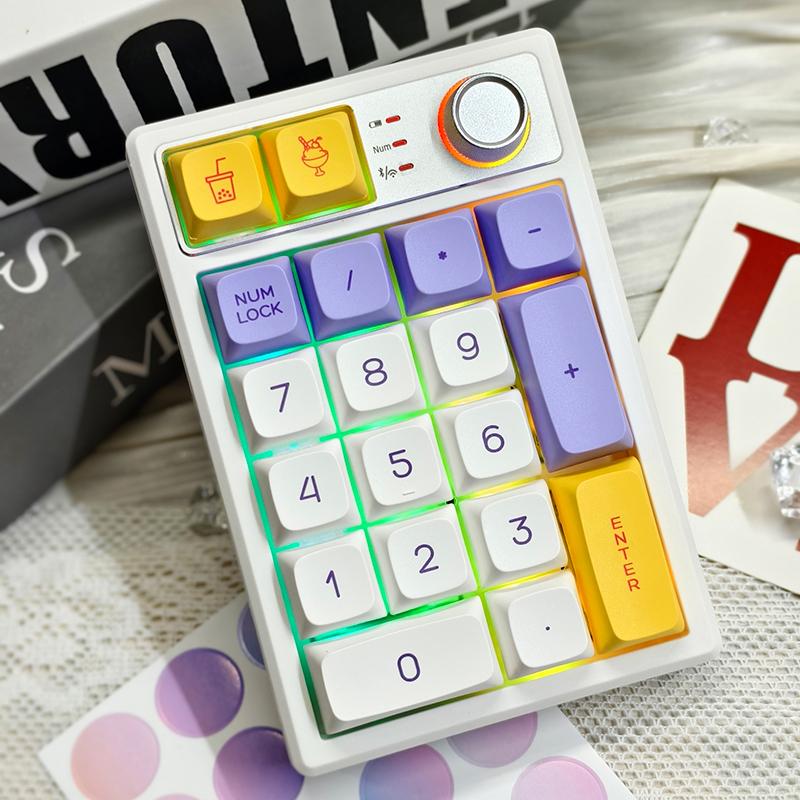 Keycool K19 Keypad 3Mode 2.4G Bluetooth Wireless Keypad PBT 19Keys Customization Number Pads For Pc Computer Accessories Gifts