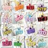 Letter MBTI Key Chain Korean Style 16 Type Personality Key Chain Non-woven Pendant  Decoration