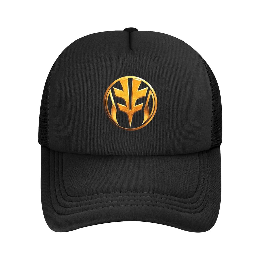 White Tiger Power Rangers Trucker Hat Adult Vintage Mesh Baseball Cap Polyester Breathable Sports Cap