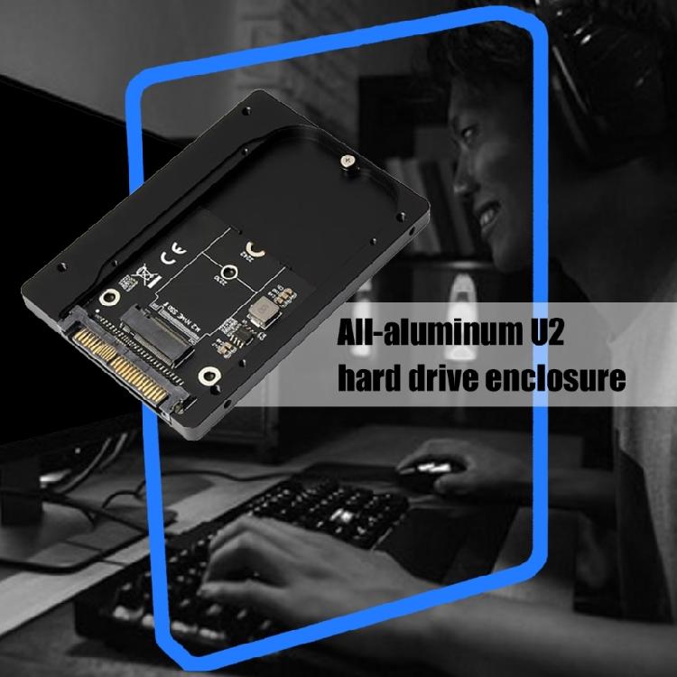 Конвертер U.2 SFF-8639 в M.2 PCIe для твердотельных накопителей, поддерживающий накопители 2230 2242 2260 2280 в алюминиевом корпусе