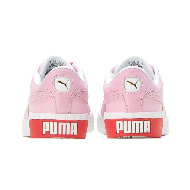 Puma Cali Series Lace Up Casual Low Top Kids Skate Shoes Kids Sneakers Pink 369698-01