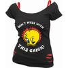 Looney Tunes Womens/Ladies Tough Chick Tweety Top