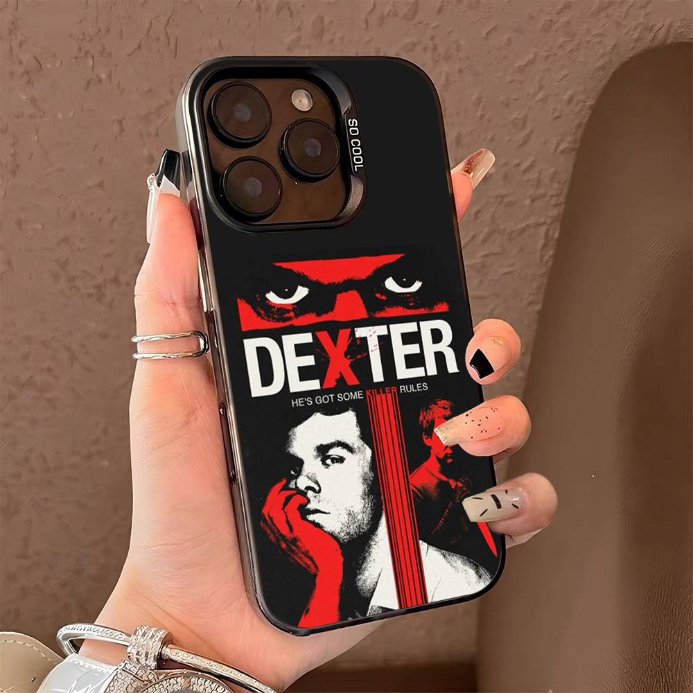 Чехол для телефона Декстер Морган для iPhone 17 16 15 14 13 12 11 Pro Max Plus Серебристый цвет