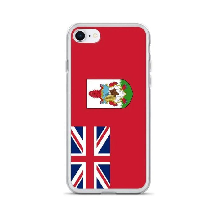 Coque iPhone - PIXELFORMA - iPhone 7 - Drapeau Des Bermudes - Protection Complète - Silicone Souple