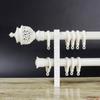 Plastic Hollow Out Durable Curtain Rod Cap Curtain Rod Head Curtain Accessories Drapery Rail Ends