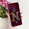 Прозрачный чехол для Huawei Y9 2019, роскошная корона, буквы от A до Z, 2D-рисунок, мягкий корпус для Huawei Y9 2019 JKM-LX1 JKM-LX2 JKM-LX3