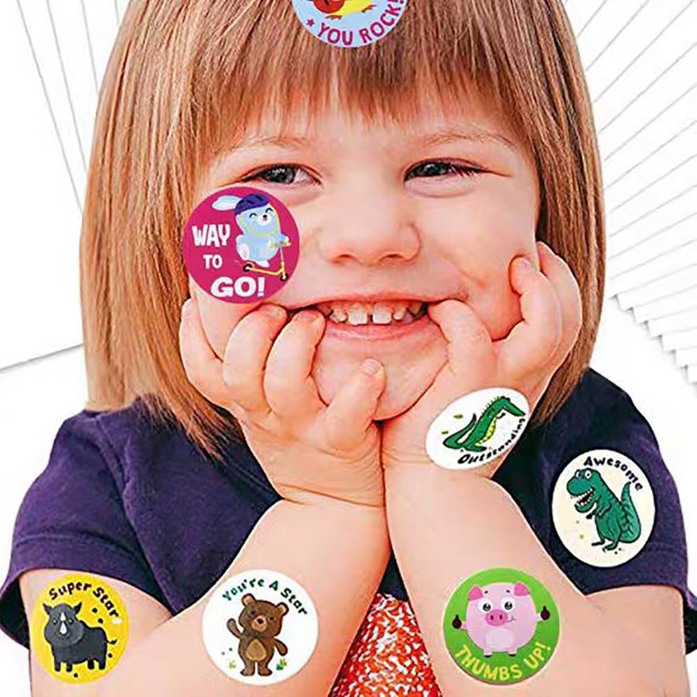 Новый 500 шт. роман забавный дизайн собака какашка смайлики награда стикер детские игрушки вечеринка журнал офис учитель этикетка наклейка подарки