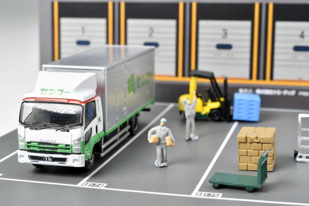 TOMYTEC The Truck Collection Torakore Logistics Site Truck Set D Senko Diorama Supplies 331315