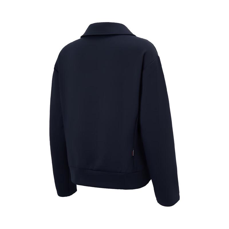 Adidas Women's Casual Pullover Lapel Sweatshirt